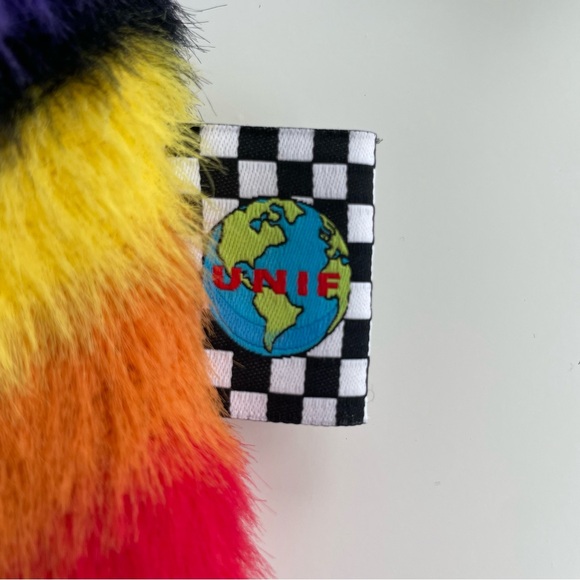 UNIF Cid Sweater - Fuzzy Cropped Rainbow Longsleeve [Discontinued] - Picture 5 of 5